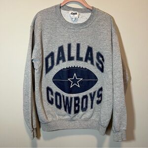 Vintage CSA Dallas Cowboys Football Gray Crewneck Sweatshirt Medium